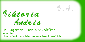 viktoria andris business card